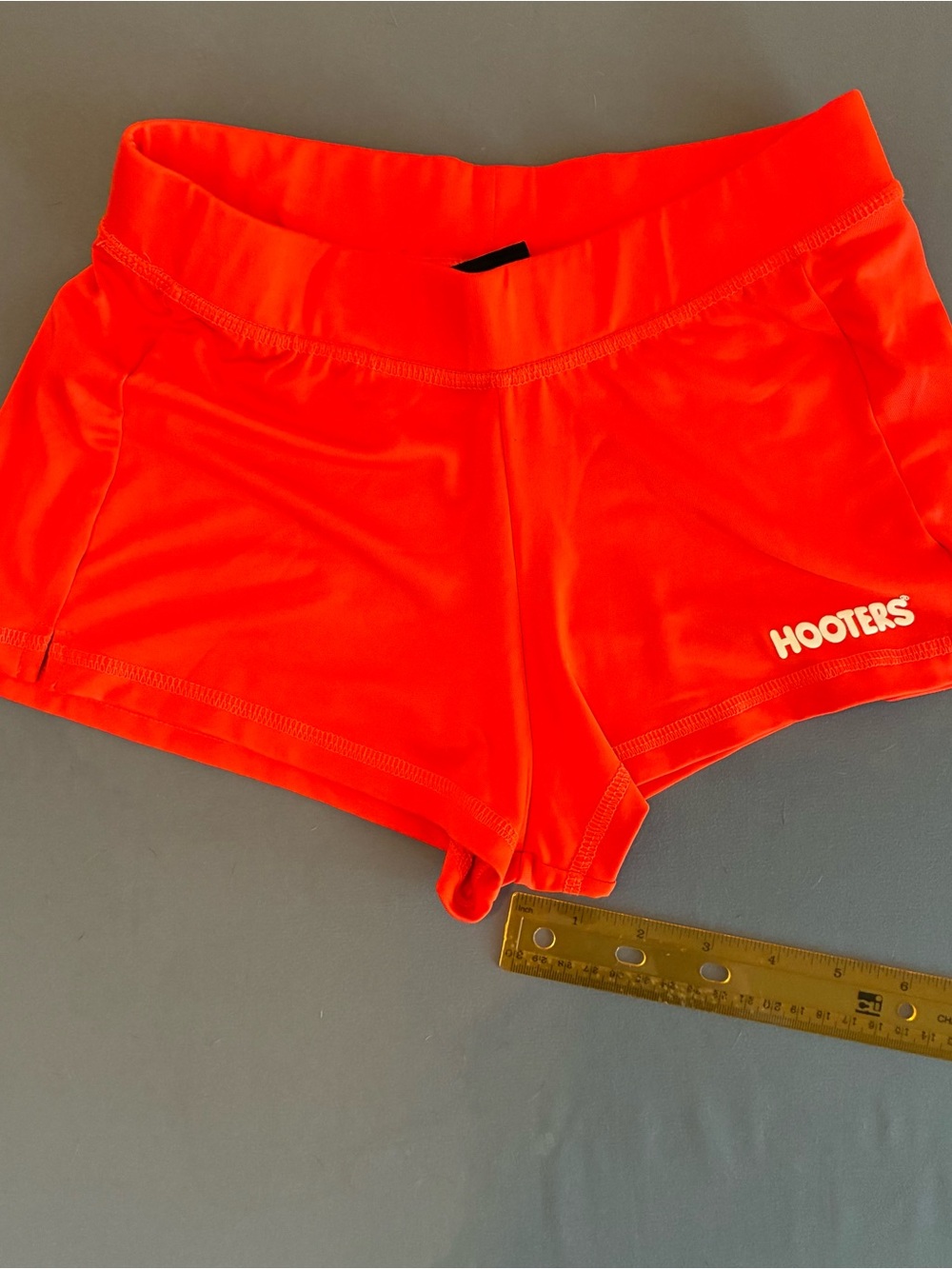 Hooters Bright Orange Athletic Shorts - Picture 4 of 9